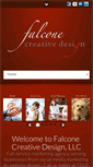 Mobile Screenshot of falconecreativedesign.com