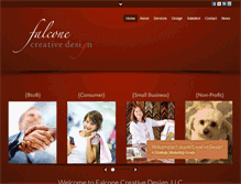 Tablet Screenshot of falconecreativedesign.com